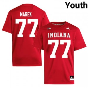 #77 Matt Marek IU Crimson Jersey | Classic Swen Youth Player Football Gear 20876349