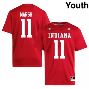 IU Hoosiers Nick Marsh #11 Crimson Jersey | Essential Swen NCAA Football Youth Apparel 20364966
