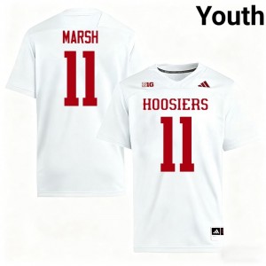 Nick Marsh #11 Hoosiers Jersey | Iconic White College Football Youth Stitched 10811183