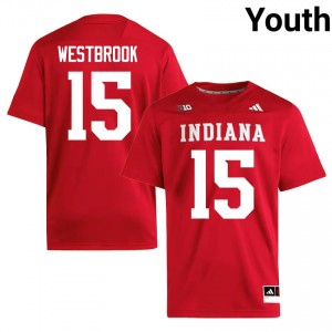 IU Nick Westbrook #15 Crimson Jersey | Essential Swen NCAA Football Youth Apparel 11371861