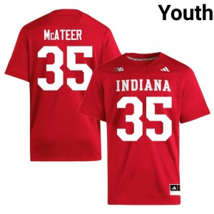 #35 Paddy McAteer Indiana Hoosiers Crimson Jersey | Elite Swen Youth Player Football Gear 96407065