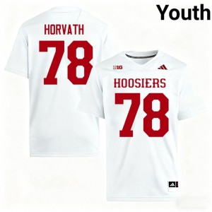 Prescott Horvath #78 Indiana Jersey | Gameday White College Football Youth Stitched 49241498