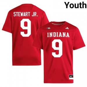 #9 Seaonta Stewart Jr. IU Crimson Jersey | Classic Swen Youth Player Football Gear 11843345