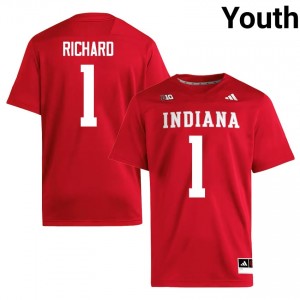 #1 Turbo Richard Indiana Hoosiers Crimson Jersey | Elite Swen Youth Player Football Gear 39659065